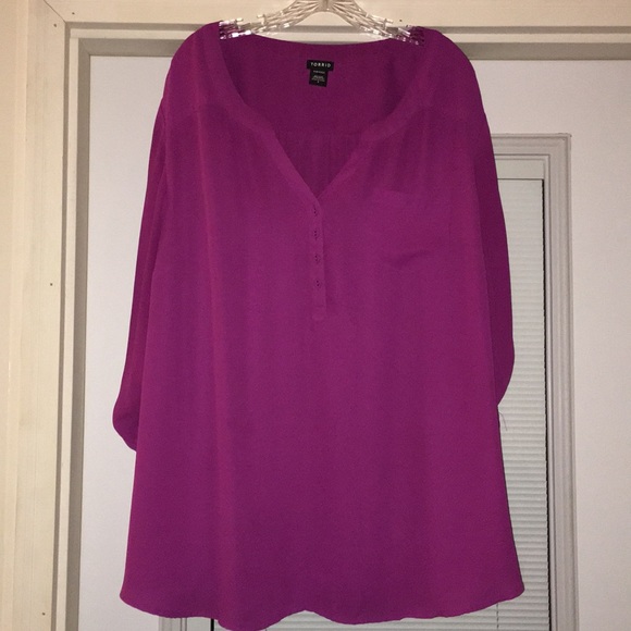torrid Tops - Sheer purple top